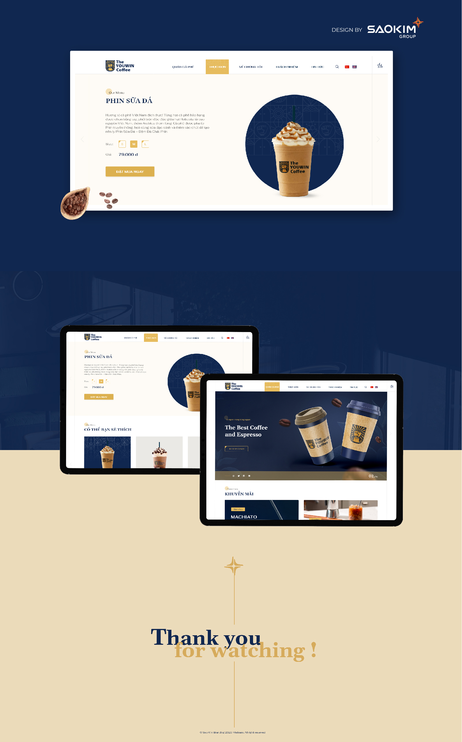 THE YOUWIN COFFEE - Design Website and Brand identity Youwin